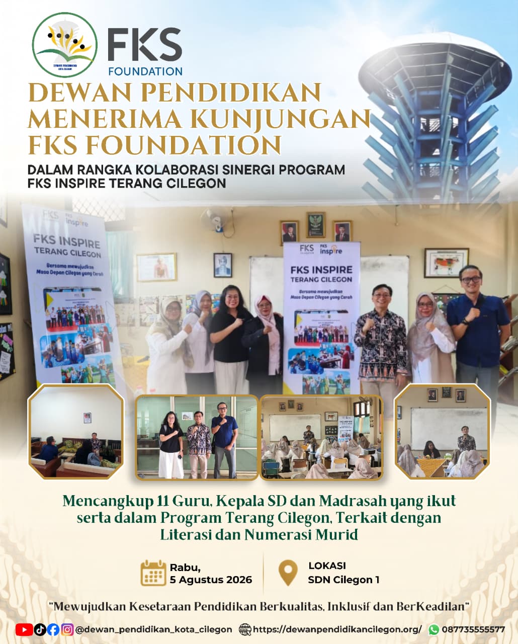 Kolaborasi Sinergi "Program FKS Inspire Terang Cilegon"